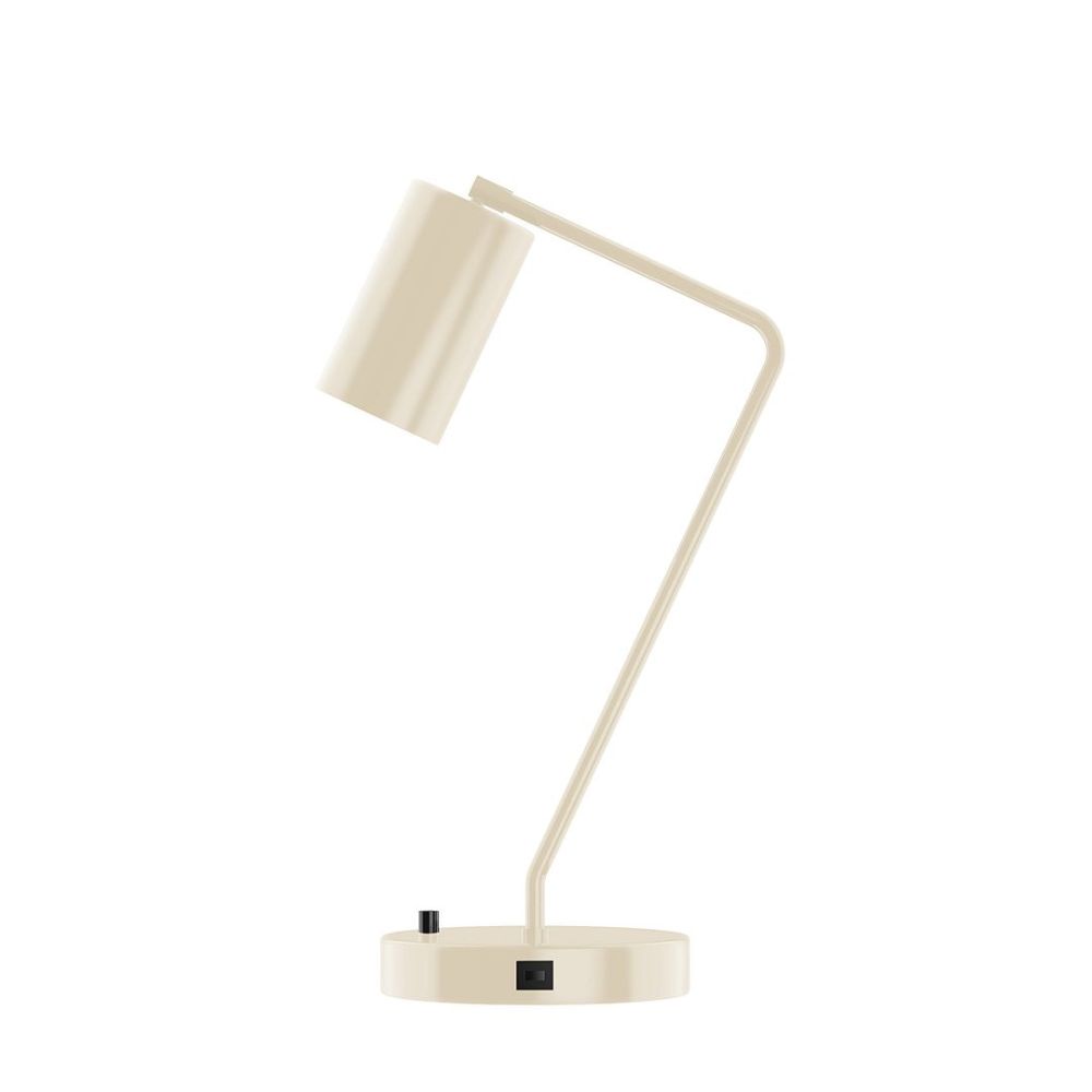 Montclair Lightworks TLD425-16-L10 21.5" J-series Led Table Lamp, Cream
